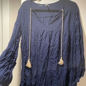Navy Blue Shift Dress